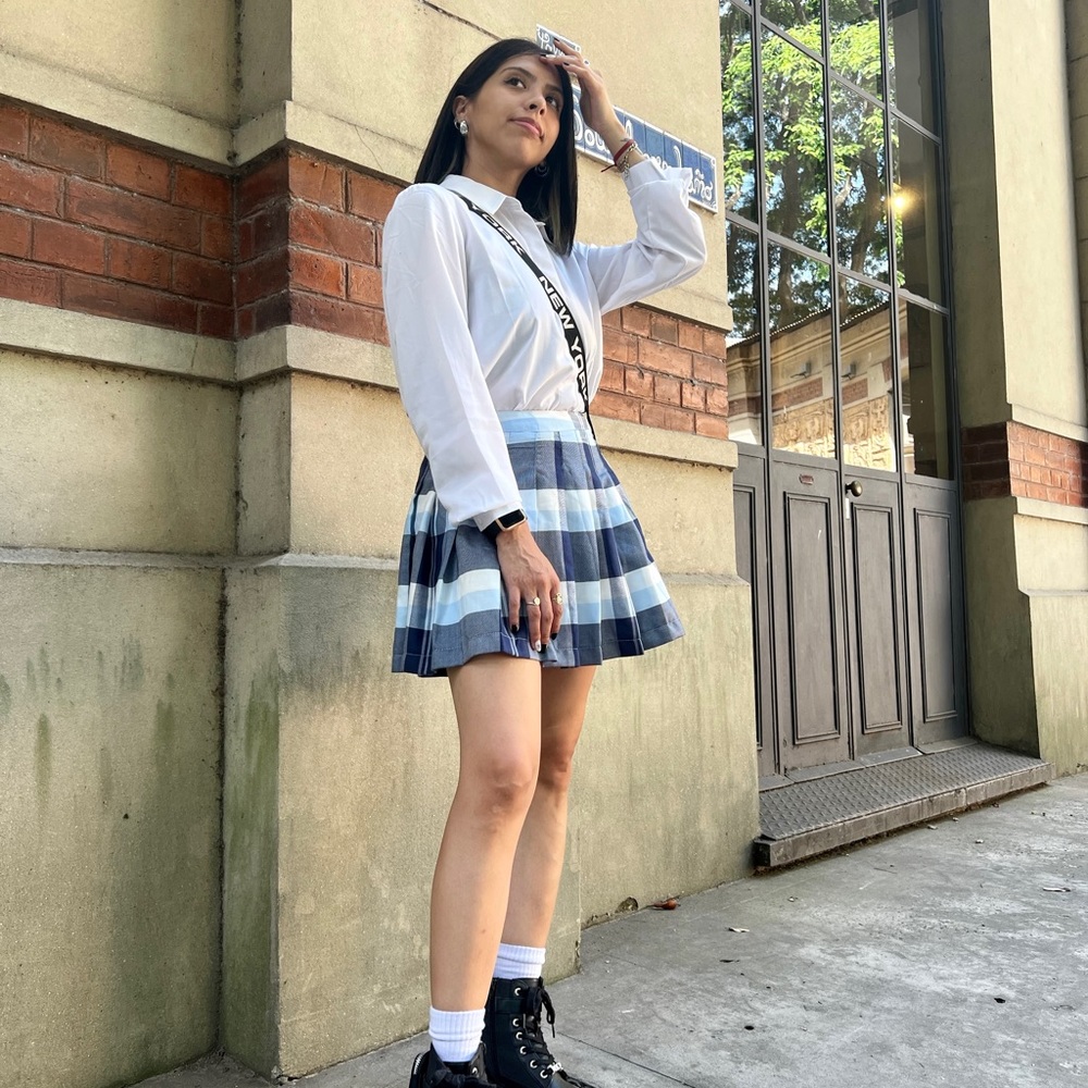 Pleated skirt, comfy, sexy and cute 🥰 All in 1!